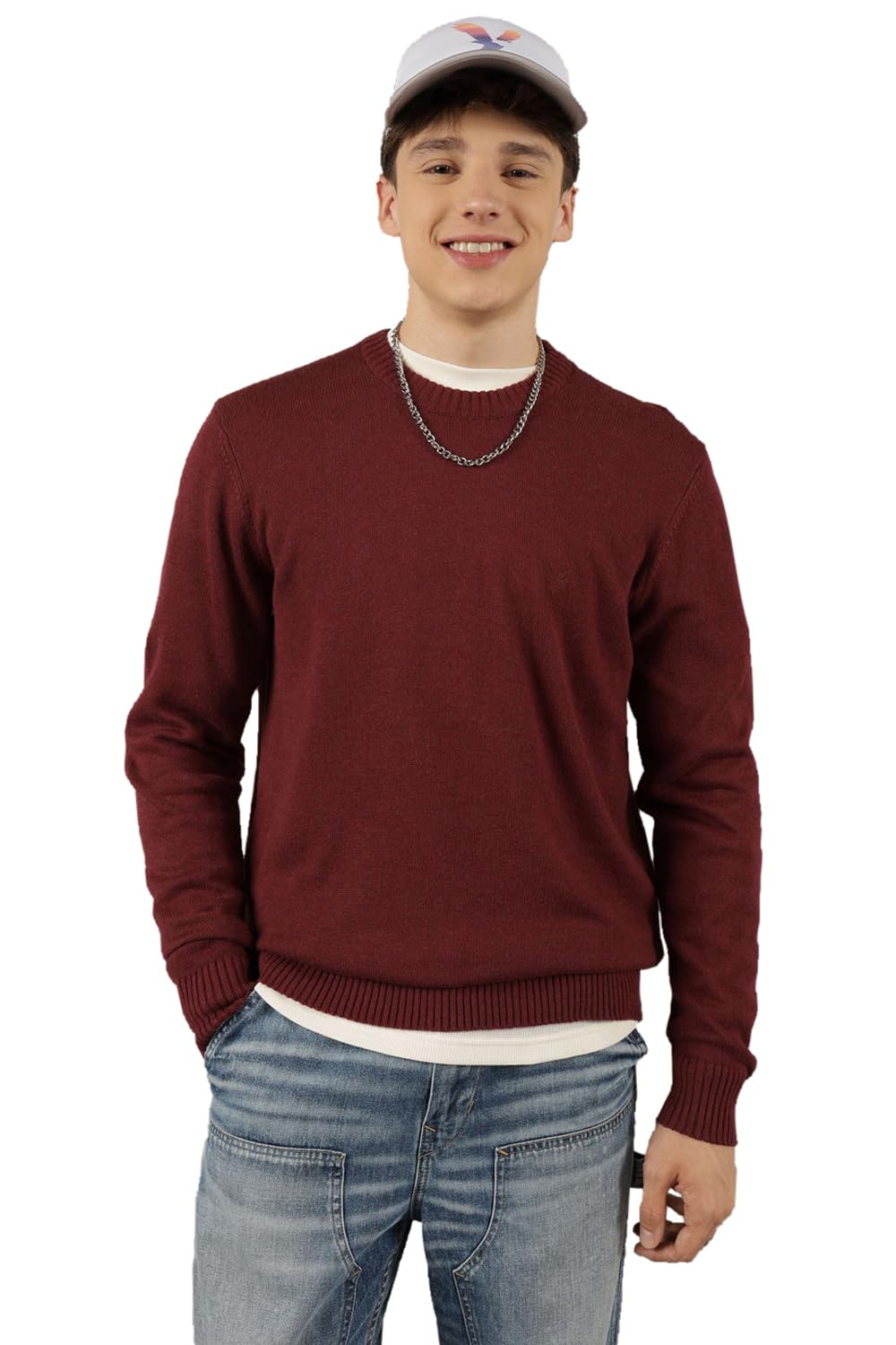 american eagle Men's Cotton Blend Casual Sweater-picture-18