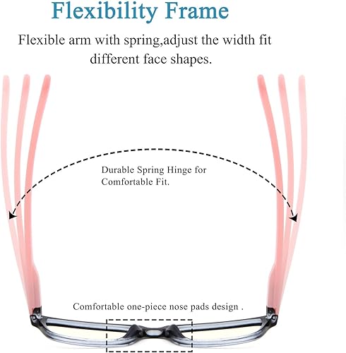 Miniatura 5 de Gafas de bloqueo de luz azul de FaceWear, 2 unidades para niños y niñas de 3 a 15 años, para ordenador, teléfono, juegos, TV