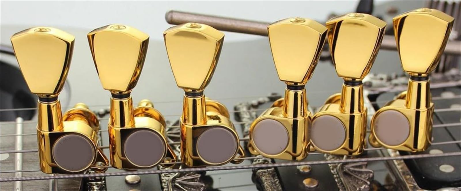 Zamknięte Tunery Metalowe Trapezowe Do Gitar Elektrycznych LP I SG Przełożenie 1:16 Klucze Gitarowe