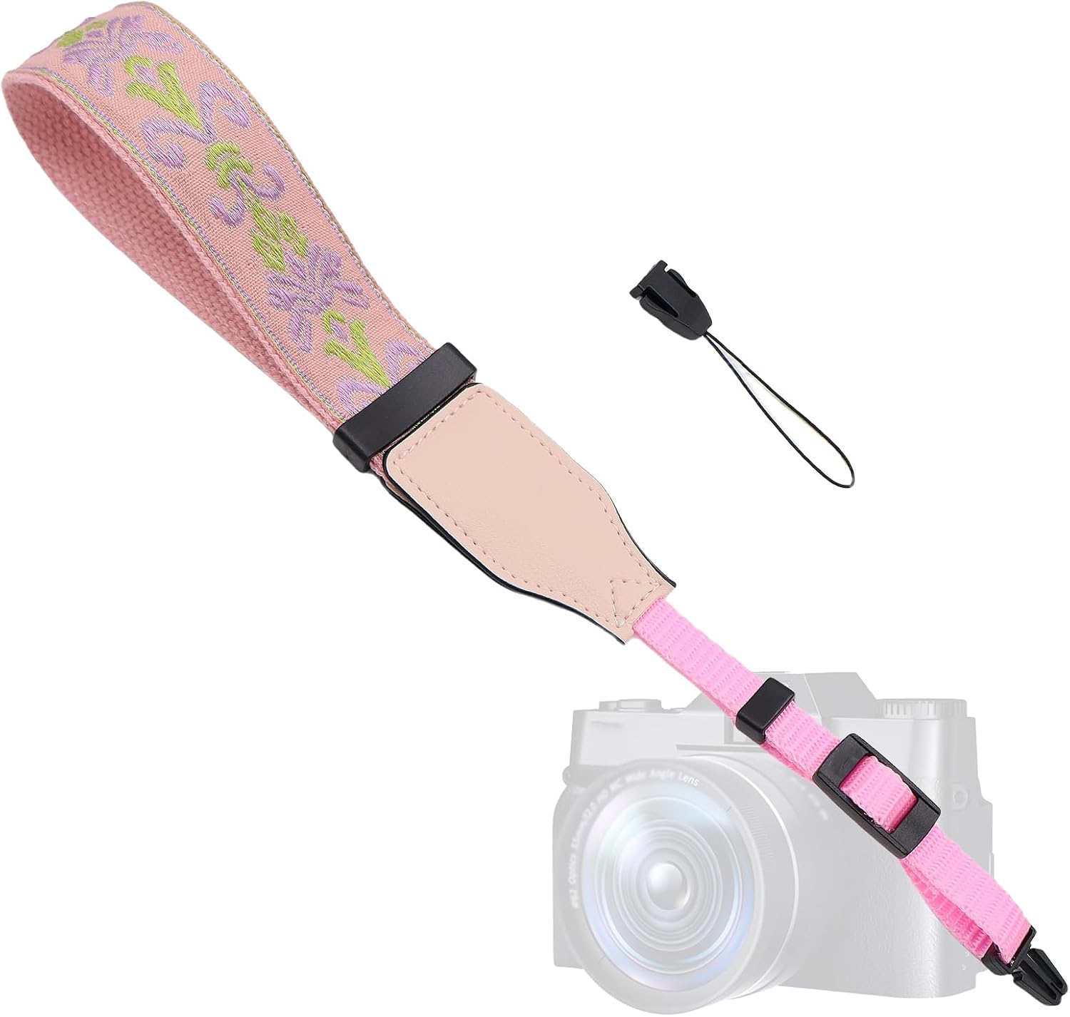 LEMEDE Quick Release Camera Wrist Strap - 10in Adjustable, Unique Design Anti-SlipSecure Hand Band,Lightweight for Travel