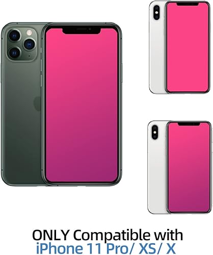 Miniatura 3 de EGKimBa Protector de pantalla de privacidad compatible con iPhone 11 PROiPhone XSiPhone X solamente, 5.8 pulgadas, degradado, colorido, galvanizado,