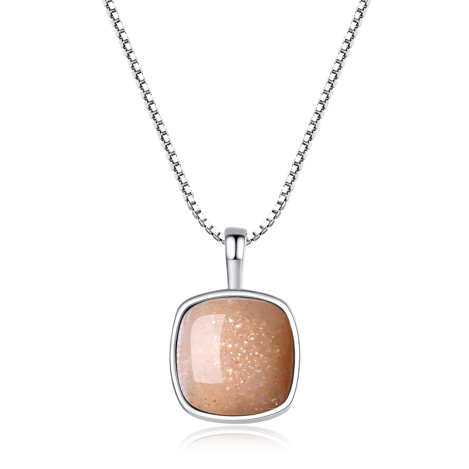 COAI Collana da Donna in Argento Sterling 925 con Ciondolo in Pietre Naturali Semipreziose