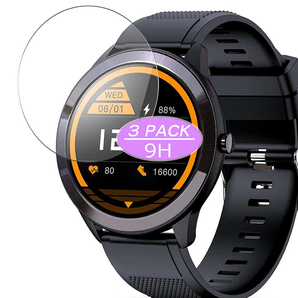 Vaxson 3 pellicole protettive anti luce blu compatibili con GOKOO S11 1.28 Smartwatch Smart watch, pellicola protettiva per display anti-blu chiaro (non in vetro temperato