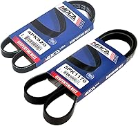 MOCA 5PK1170 & 4PK920 Serpentine Belt Set for 2001-2003 Mazda Protege 2.0L & Protege5 - OEM Quality V-Ribbed EPDM