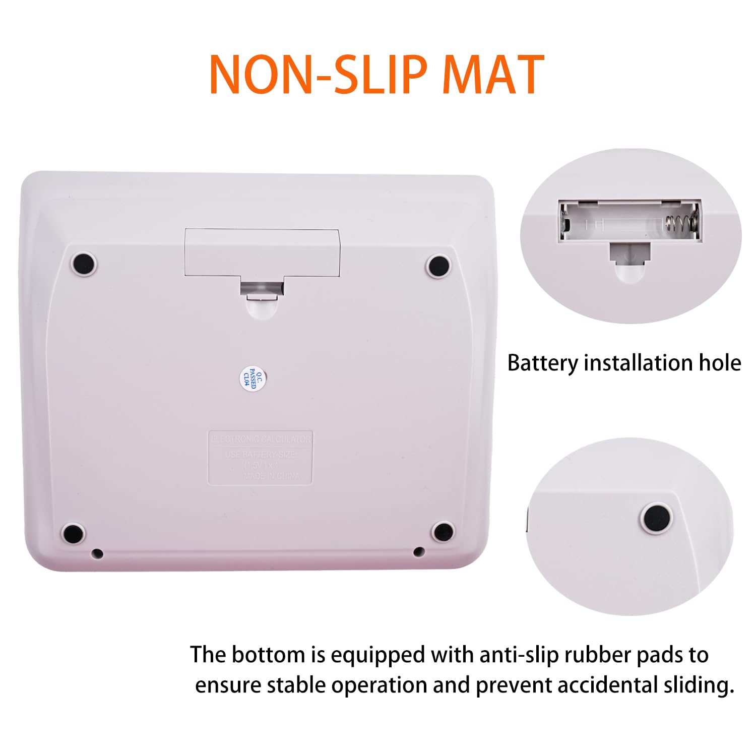 Calculatrice de comptabilité de bureau avec écran LCD extra large à 12 chiffres, calculatrice comptable pour gros boutons, batterie et double alimentation solaire pour bureau, entreprise, maison