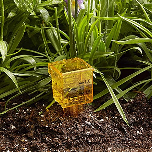 LIUASMUE 3/4 X Zoll Regenmesser/Sprinkler Messgerät Breite Öffnung Outdoor Wassermesswerkzeug Für Hof Garten Rasen Leuchtend Gelbes Sprinkler Messgerät Für Hof – Bild 3