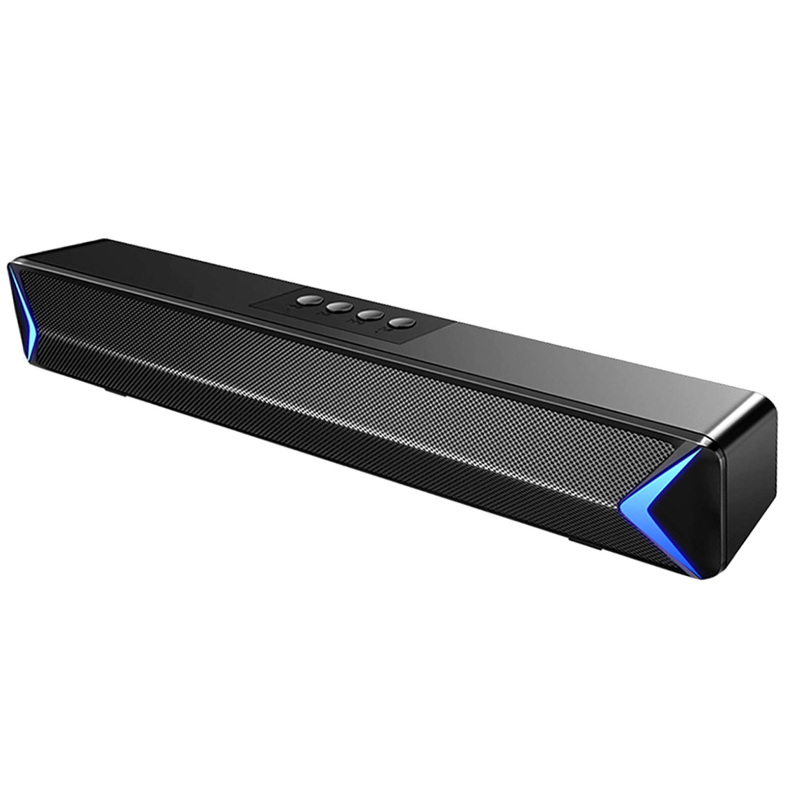 Barra de sonido inalámbrica con cable, barra de sonido para TV Bluetooth 5.0, barra de sonido con subwoofer integrado, altavoz para TV, entrada HDMI/óptica/Aux/USB, sistema de sonido envolvente para