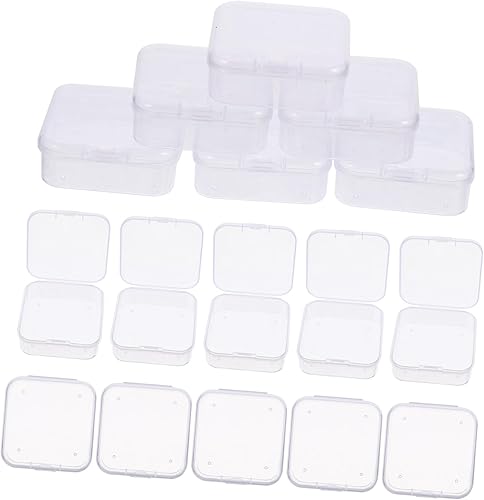 BESTOYARD 30 cajas mini caja de almacenamiento cajas de joyería cajas de cuentas organizador de cuentas con bisagras cajas de contenedores de