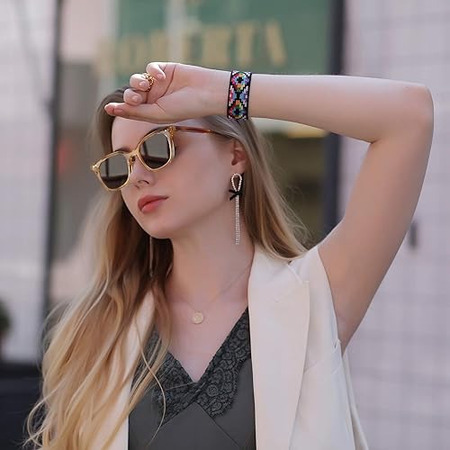 Miniatura 8 de TOYOUTHS Paquete de 2 bandas compatibles con Fitbit Versa 3 bandas de repuesto para Fitbit Sense, correa elástica de nailon, para mujeres y hombres,