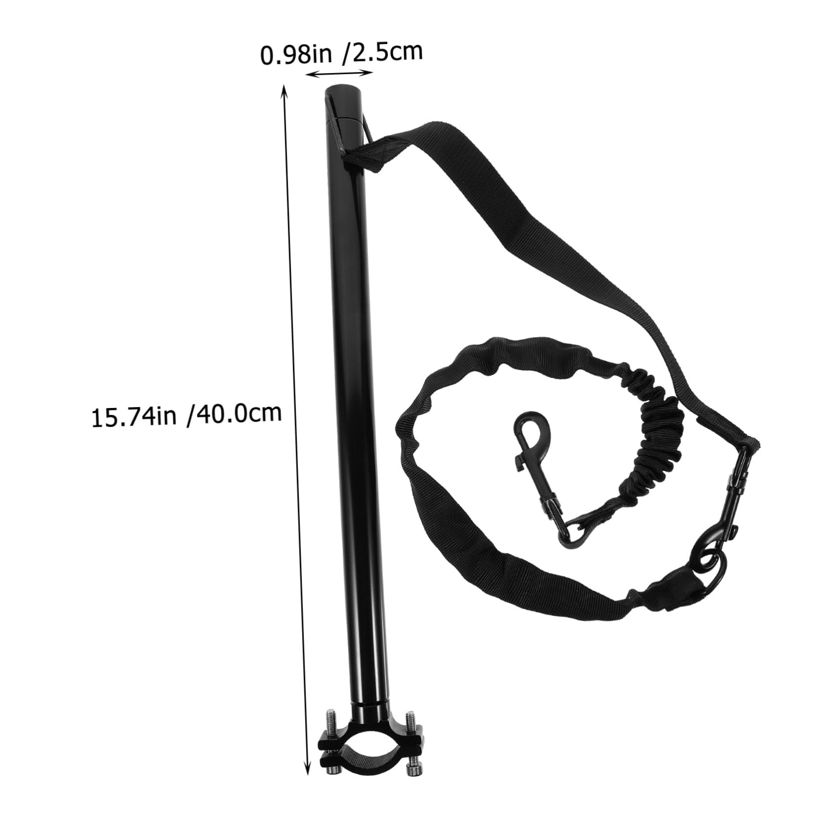 Sosoport 1set Guinzaglio Da Ciclismo Per Cani Con Flessibilità Per Passeggiate All Aperto Accessorio Pratico Per Amanti Degli Animali Nero