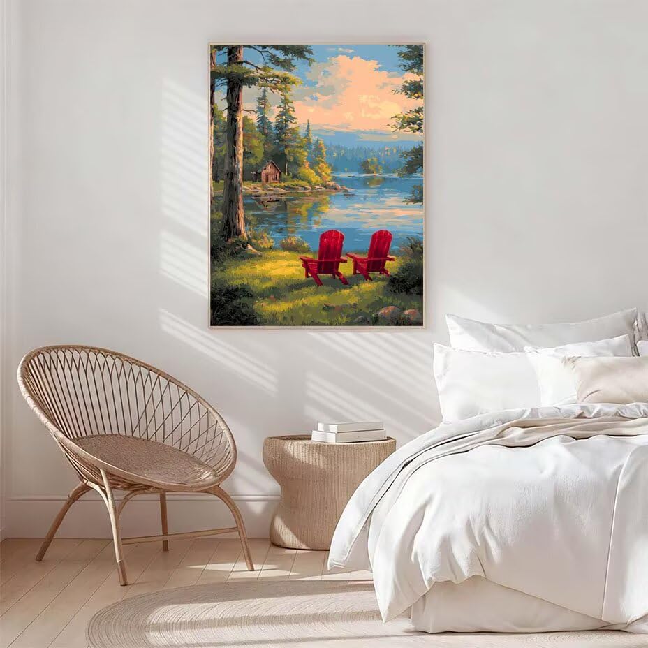 Cuadros decoracion salon modernos pintar por numeros sin saber dibujar 3