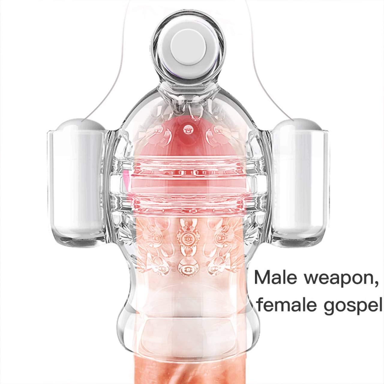 Men's Remote Control Toy PË-NísMás-Sager Men's Cup, Gláns Víbratór Men's Toy with Multi-Speed Vibration, Delayed Endurance Enhancement Training, Men's Intimate Partner