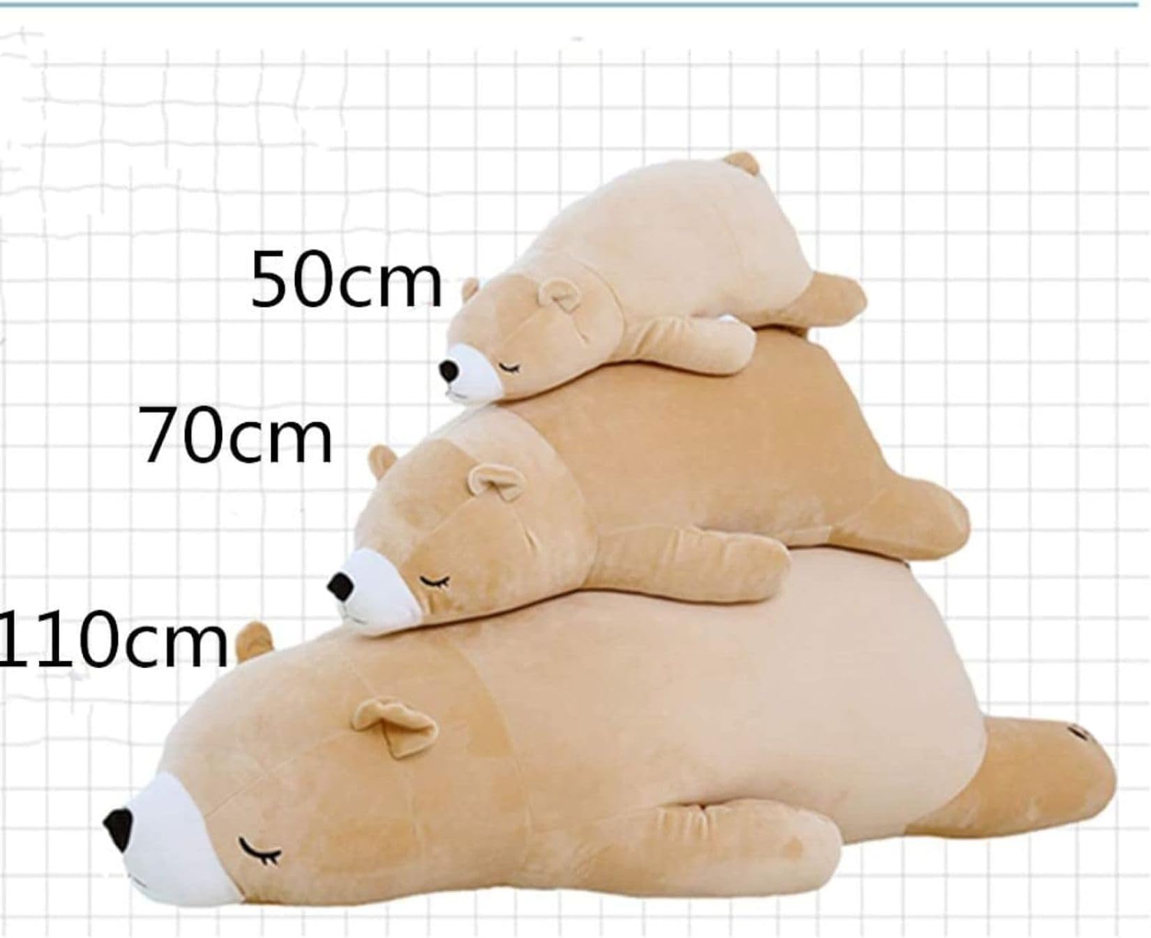 Amazon｜シロクマ 抱き枕 プレミアム ねむねむ くま とろける