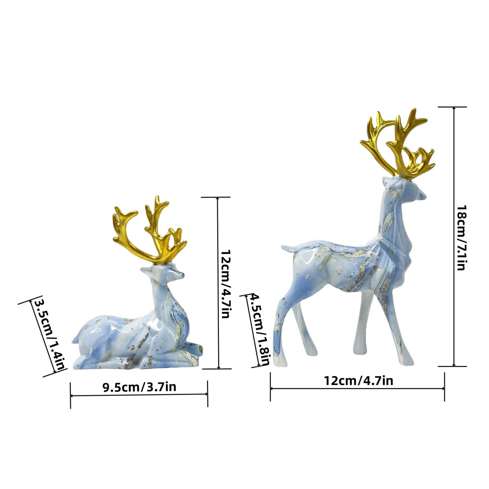 クリスマス　トナカイ ホワイト鹿の置物 ホワイトエレガントトナカイオブジェ トナカイ クリスマス 飾り