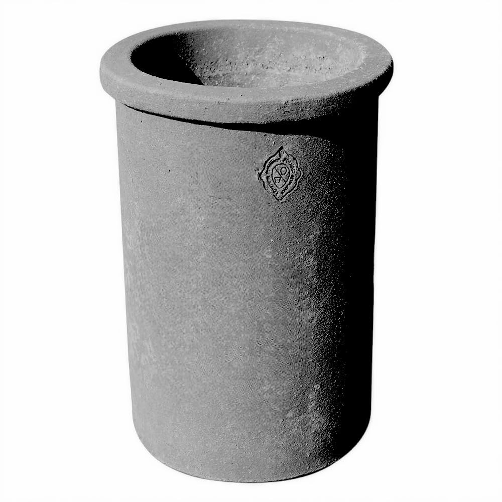 Botellero decorativo de terracota gris lava Glacette Art Design Ø 10 cm H 19 cm