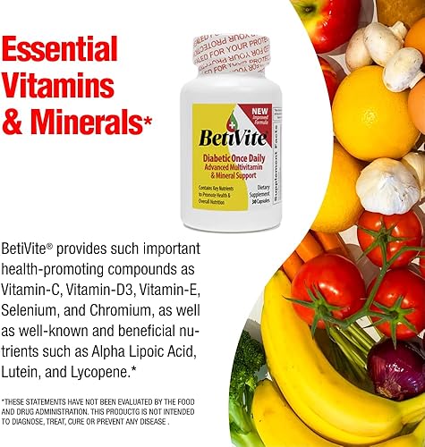 Miniatura 6 de Multivitamínico diabético, mejora la función nerviosa y la salud ocular, contiene vitamina C y cromo para niveles saludables de azúcar, suministro