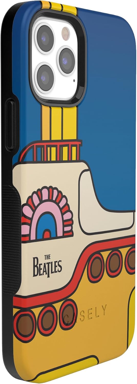 Casely iPhone 12/12 Pro Case | Yellow Submarine | Beatles | Bold Protective Design | Compatible with MagSafe