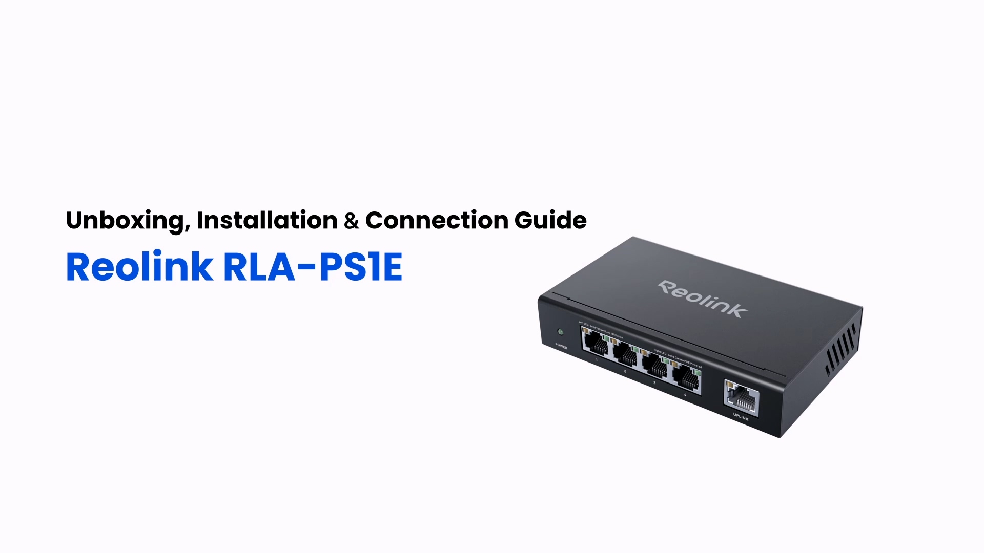 Amazon.com: Reolink High Speed and Stability 4+1-Port PoE Switch