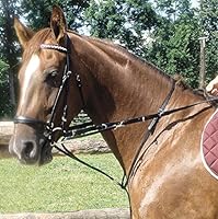 AMKA Thiedemann-Kombination Hilfszügel, schwarz, Warmblut, verstellbar