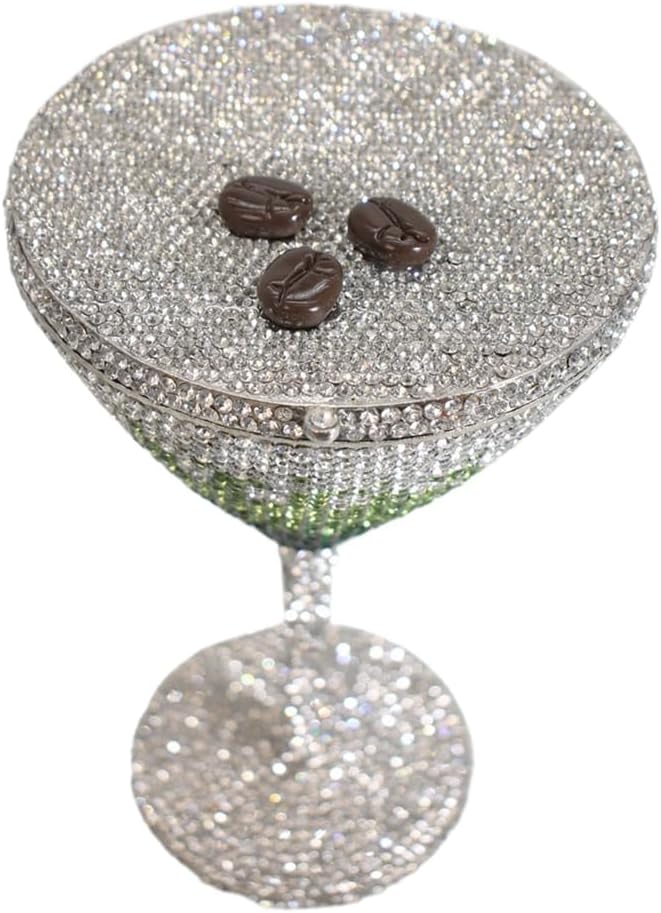 Women Goblet Rhinestone Evening Bag Cocktail Cup Diamond Clutch Funny Crystal Prom Handbag Wedding Purse for Party | Women, Goblet, Rhinestone, Cocktail Cup, Diamond, Funny