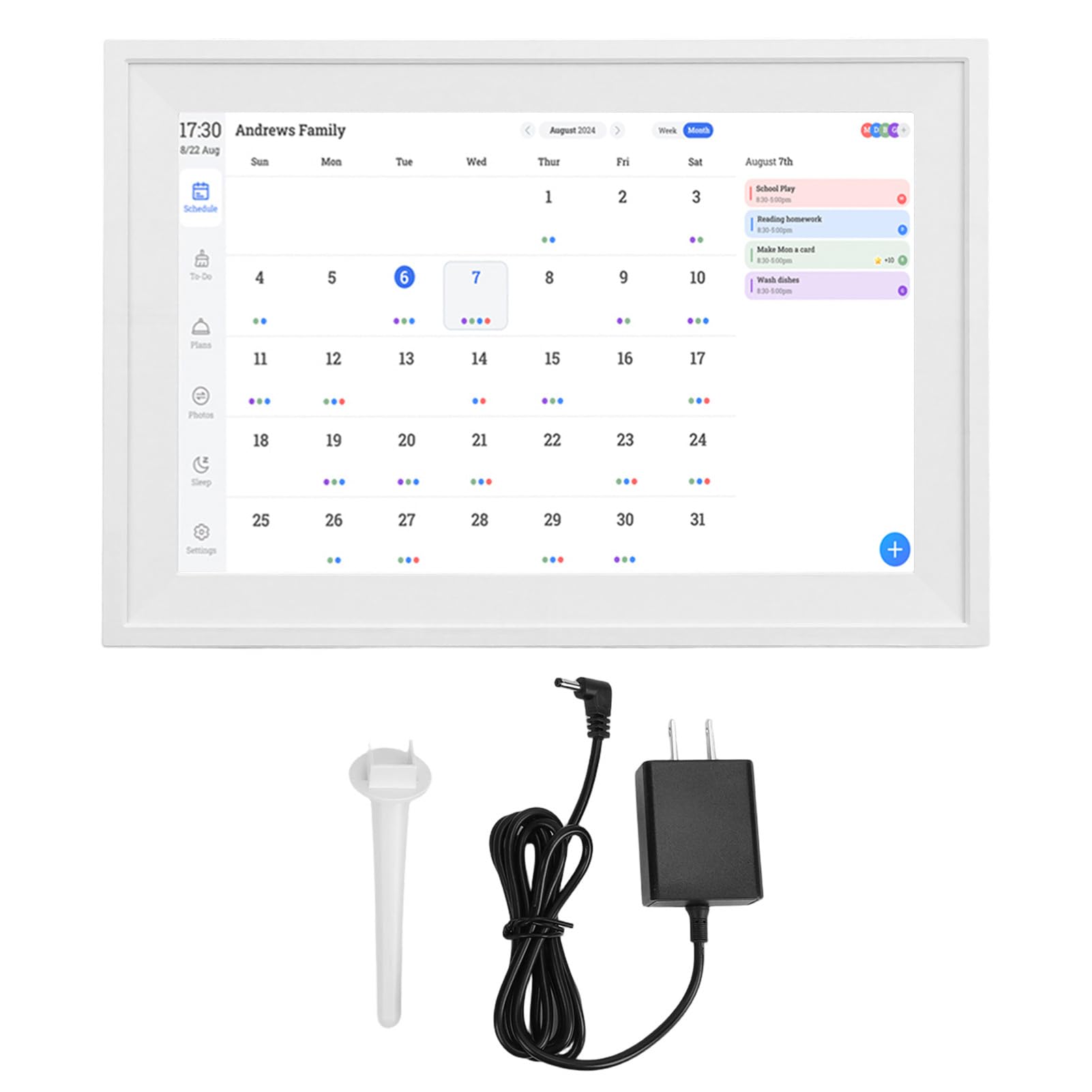 10.1インチスマートデジタルカレンダー　電子ファミリープランナー Amazon.co.jp: AKLOSIPY スマートデジタルカレンダー 10.1 インチ HD