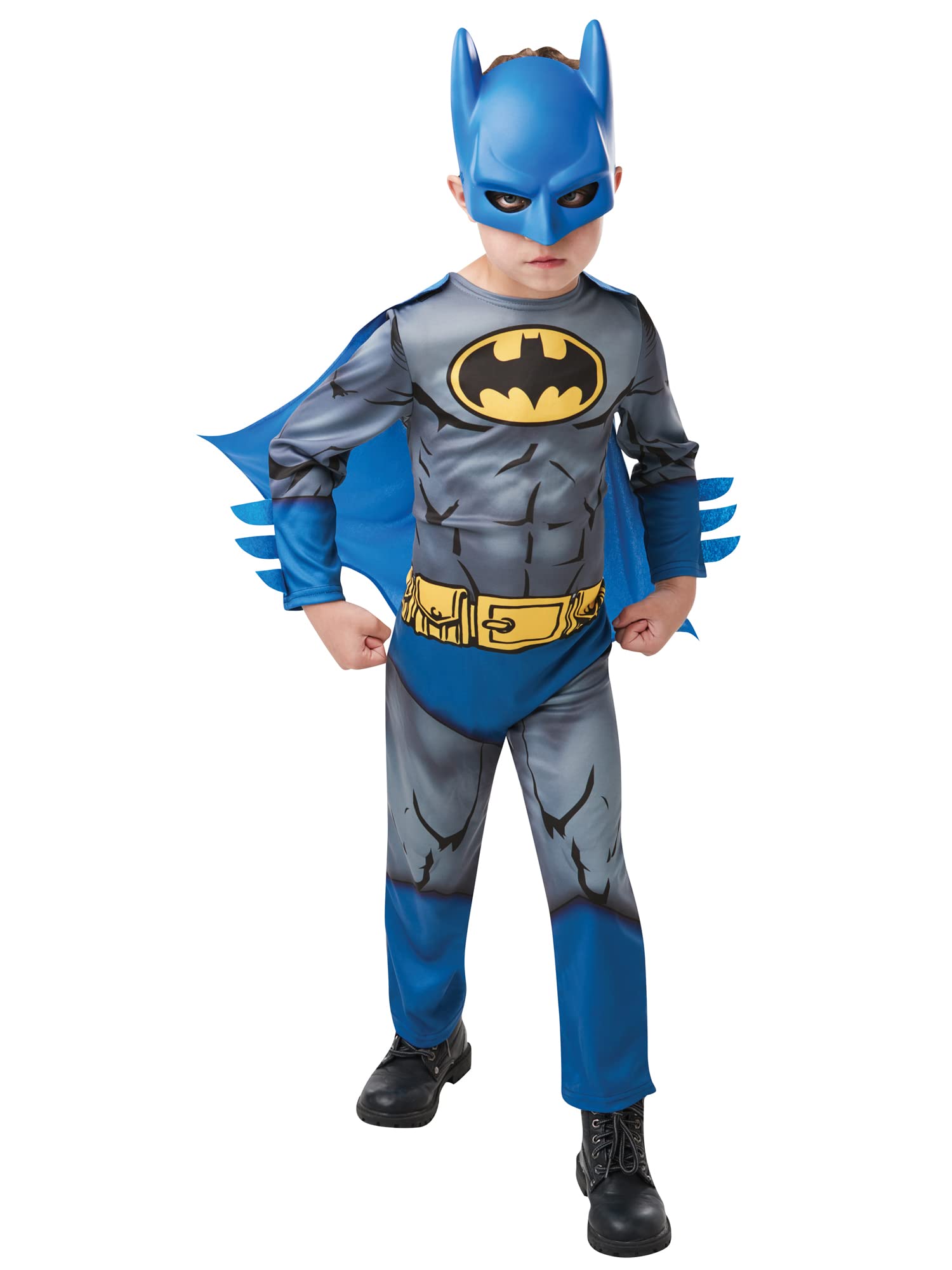 Rubie's Official DC Comics Batman Comic Book Child's Classic Costume, Superhero Fancy Dress