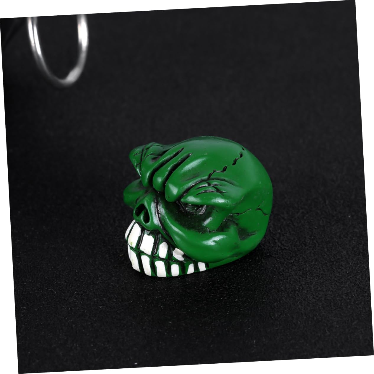 3sätze Skull Ventilkappen Für Motorräder Und Fahrräder Grüne Schädelkopf Design Installieren Schützt Vor Schmutz Und Wasser Langlebige Und Fahrradaccessoires