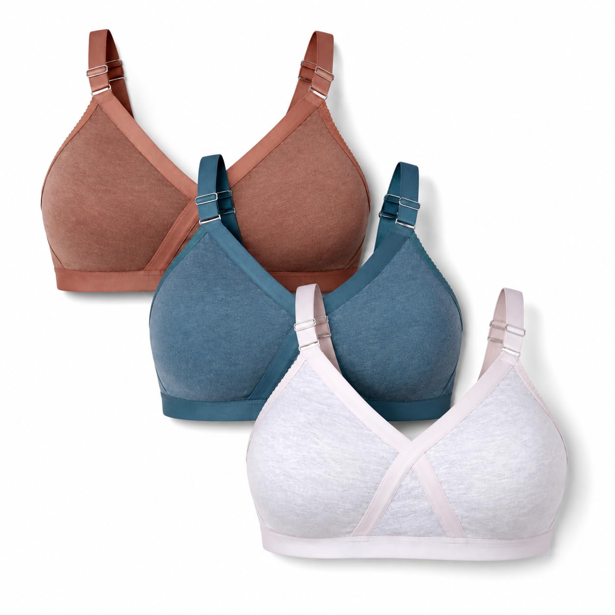 innermuller Heaven Women’s Full Coverage Non-Padded Cotton Melange Bra | Front-Cross Seamed Support Bra for Heavy Bust | Cotton Minimizer Innerwear for Women & Daily Use-picture-44