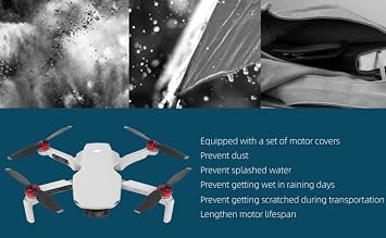 BTG Motor Protective Caps Covers for DJI Lito 1/Lito X1/Mini 4 3 Pro/Mini 3/ Mini SE Drone Motor Dust Covers Accessories (Red)