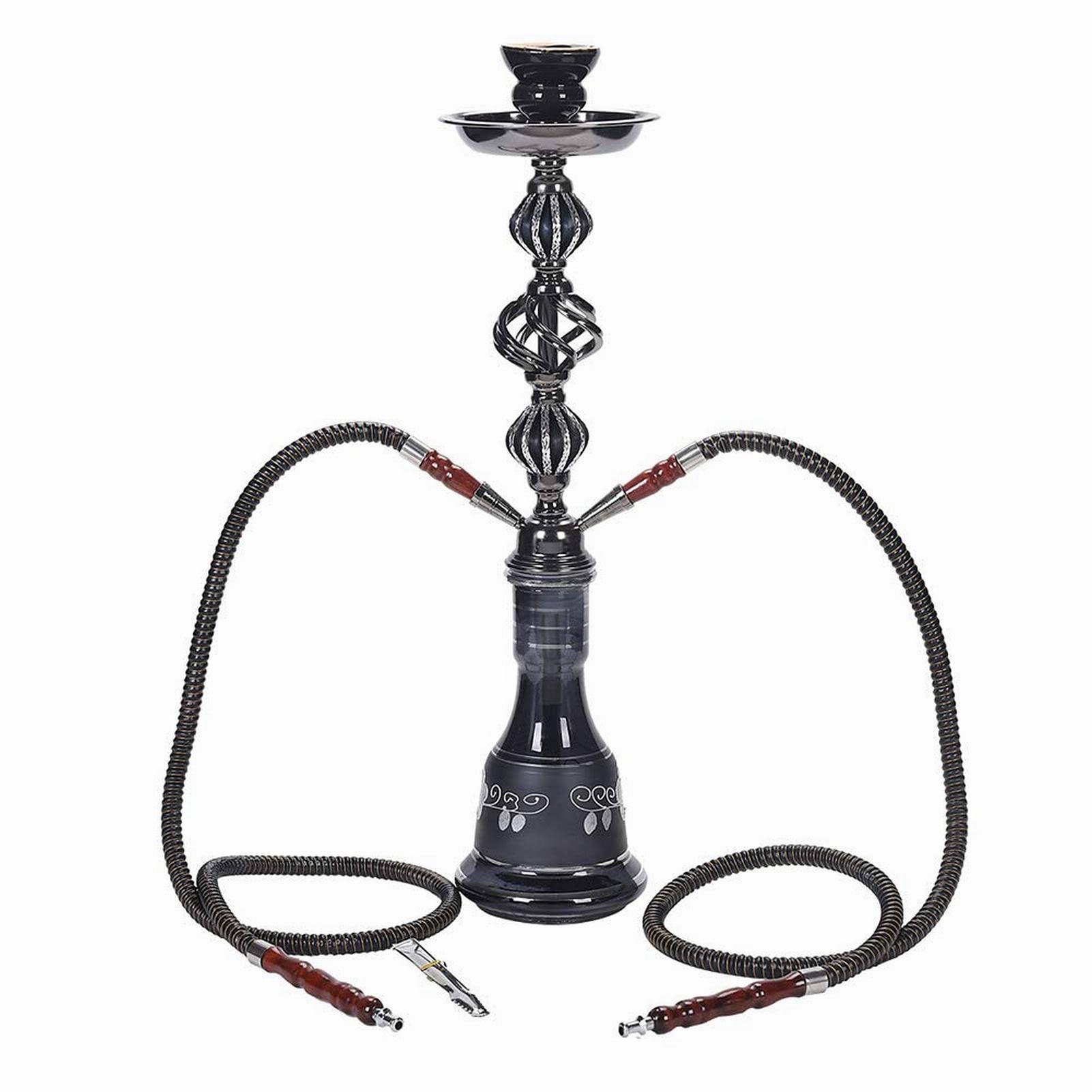Shisha Set Luxus Glas Shisha Set 2 Schlauch Shisha Set Einfach Zu Zerlegen Und Zu Reinigen Kann Für Zwei Personen Gleichzeitig Verwendet Werden