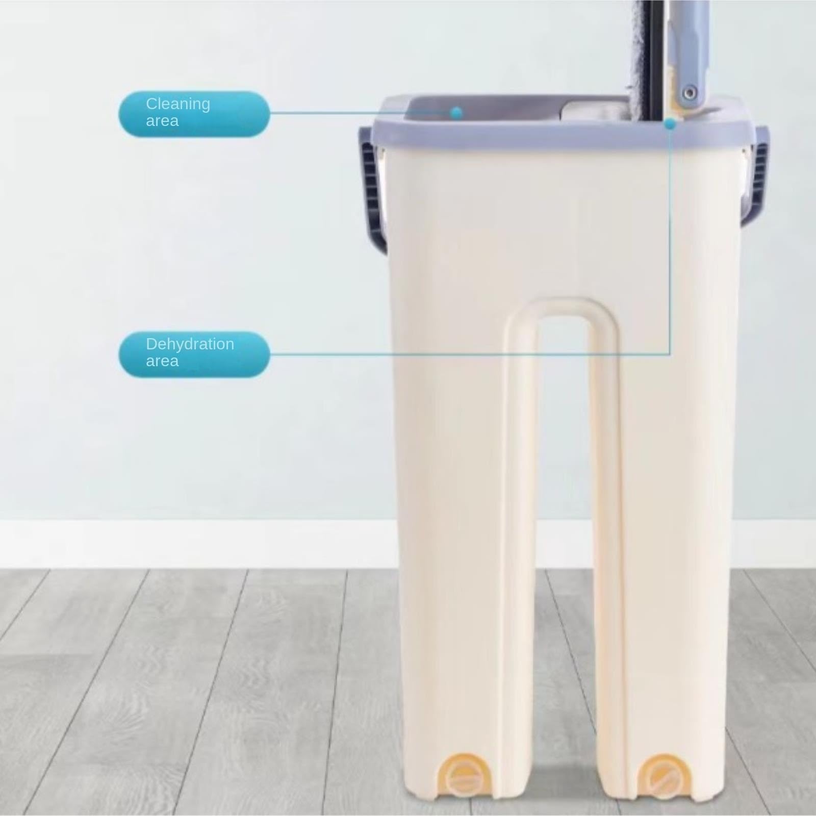 Fregona Sistema De Limpieza Pisos Domésticos con Mopa Piso Almohadillas Aluminio, Hogar Laminados Madera Limpieza Suelo(Blue,Pink,Black)