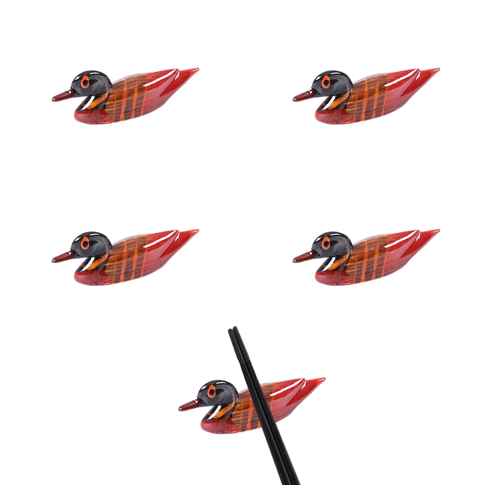 MRKU Chopstick Rest Chopsticks Holders Restaurant,Stand,Resin Cute,Chinese Spoon,Desktop Decorations,Mandarin Ducks,For Forks,Spoons,Home