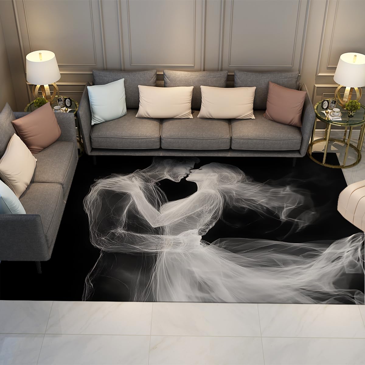 Tapis 60x120cm de Style Moderne pour une Descente de Lit Élégante