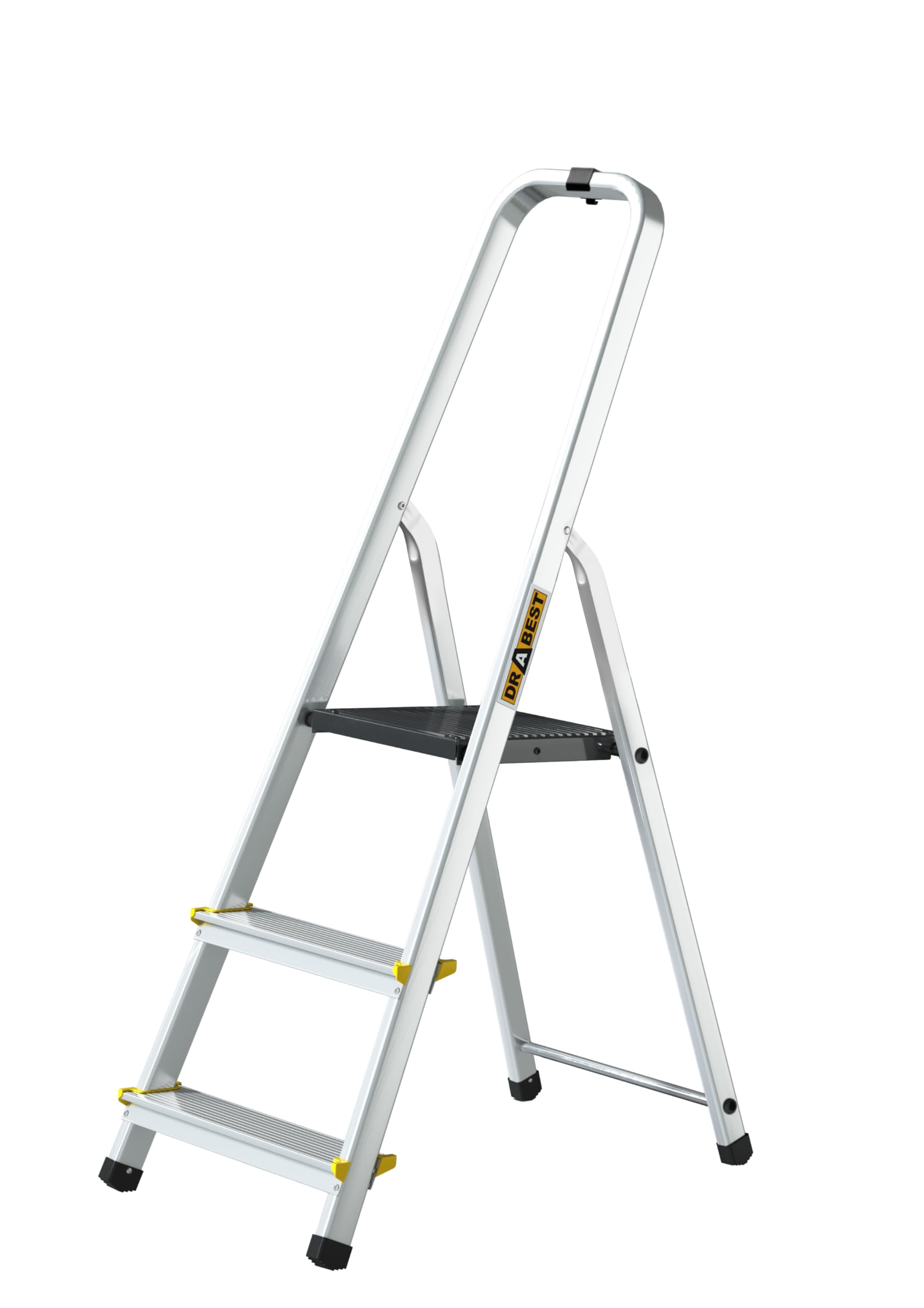 Drabest - Ladder - 3 Steps - Aluminium - 150kg Capacity