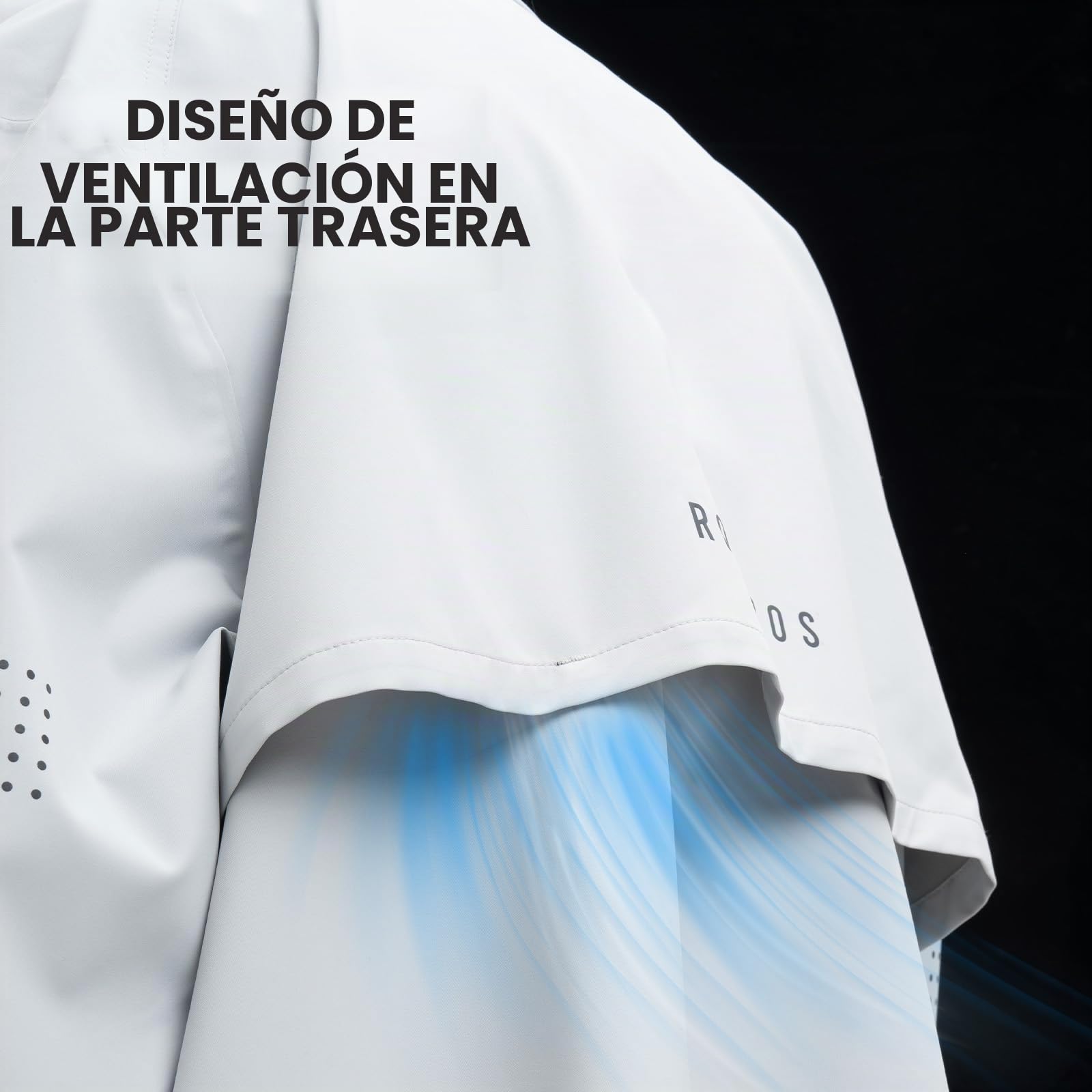 ROCKBROS Chubasquero Largo Deportivo Hombre Mujer, Chaqueta de Lluvia Larga Poncho Impermeable Transpirable Cortaviento con Capucha y Detalles Reflectantes para Senderismo Camping Ciudad, Gris Blanco