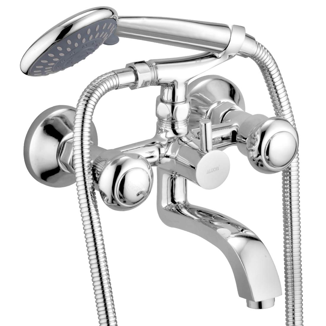 ALTON Shine Brass, Wall Mixer With 5-Function Hand Shower and 1.5 Meter SS-304 Grade Hose Pipe (Chrome) (B00RBQ18E8) Amazon Price History, Amazon Price Tracker