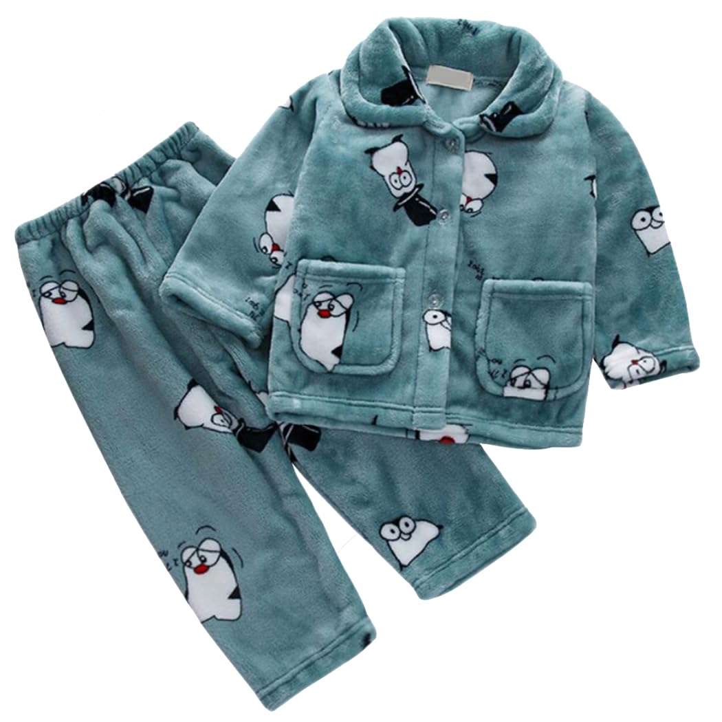 Pigiama Bambino Flanella - Biancheria Notte Unisex 0-12 Anni, Tessuto 300g