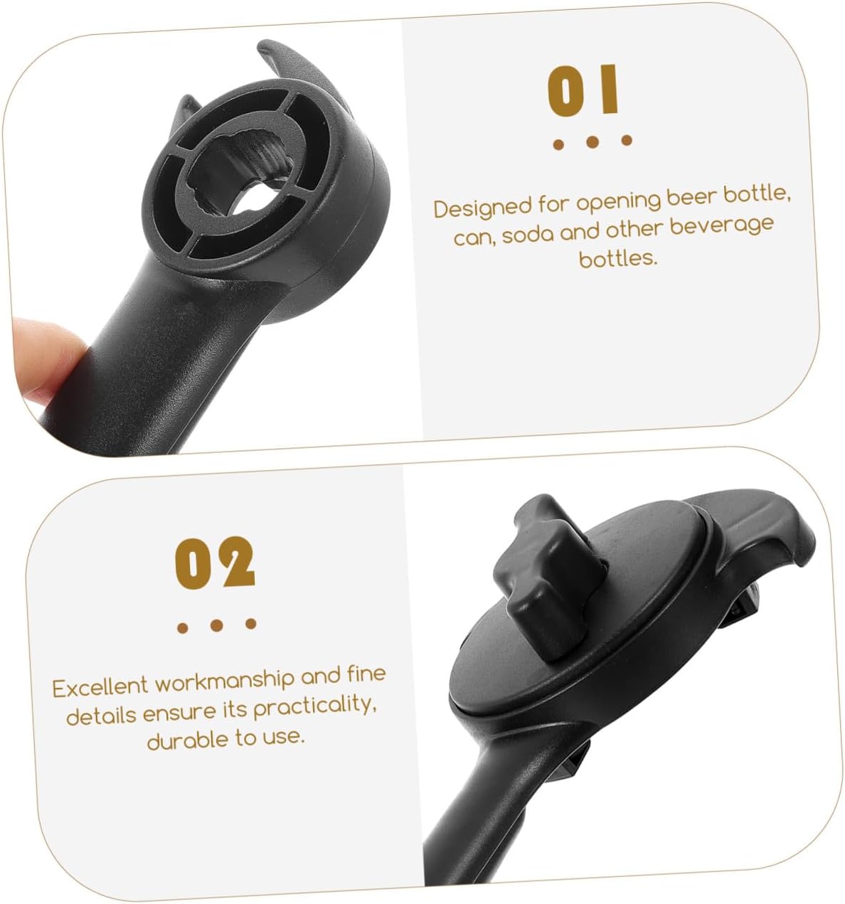 KICHOUSE Portable Multi-function Can Opener Tool for Home Use Ergonomic Design for Smooth Edge for Weak Hands Construction