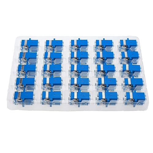 Miniatura 6 de Paquete de 50 acopladores de fibra dúplex LC a LC, adaptador de fibra óptica para cable de conexión de fibra monomodo