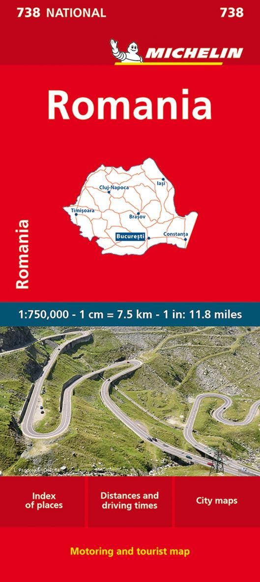 Michelin Romania Map 738 (Maps/Country (Michelin))