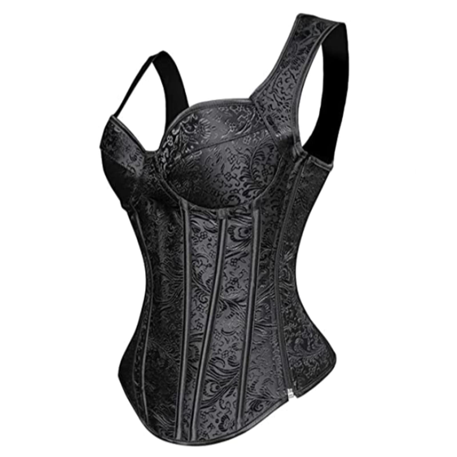 Seksowny damski top bez kości Lace Up Push Up Shapewear Top Overbust Gorset