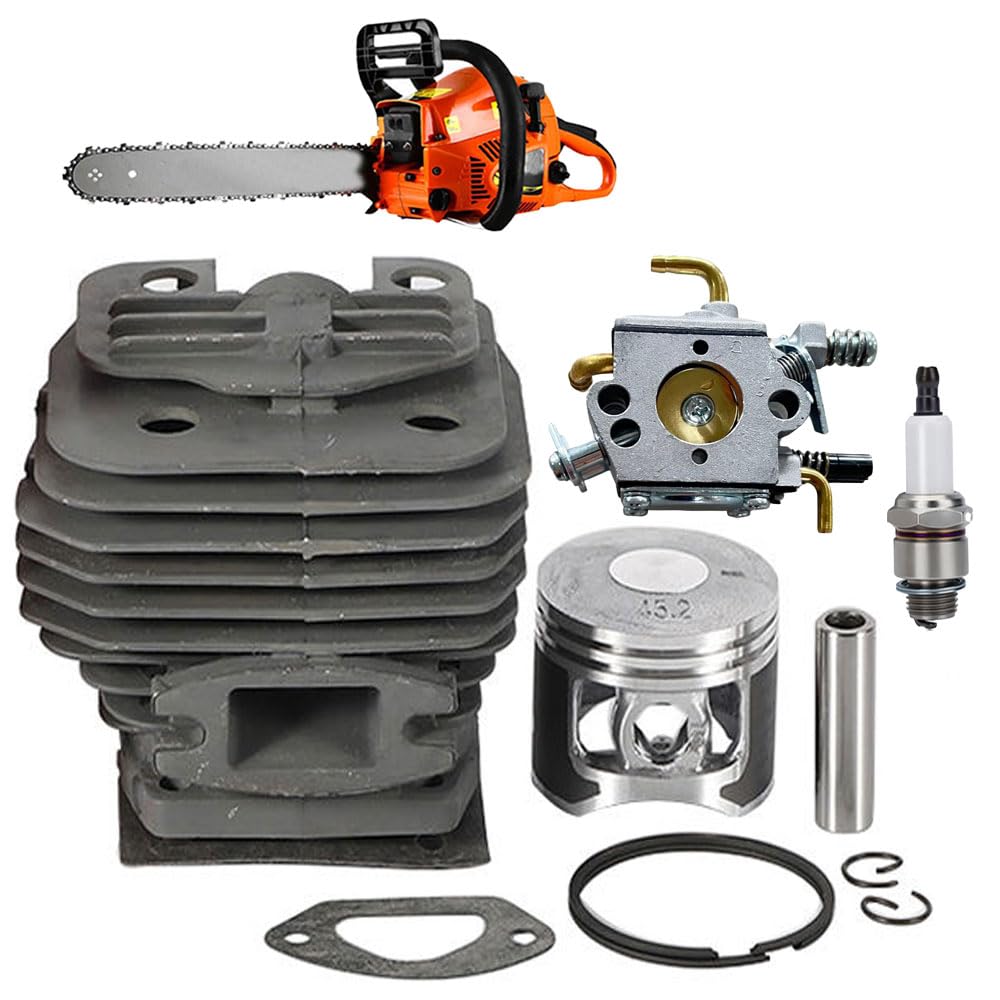 MLD Chainsaw Machine Replacement spare part | Chainsaw carburetor Copper 3 Pipe With Cylinder Assembly Cylinder Piston Gasket Kit For 58cc Chainsaw Engine CCG-109-picture-14