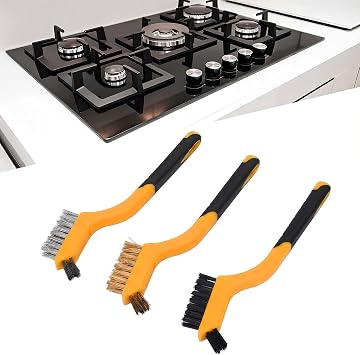 Mini Tel Fırça Seti 3 Parça 180 MM Tepeli Metal Pas Boya Çok Amaçlı Temizleme Çelik Fırça Seti
