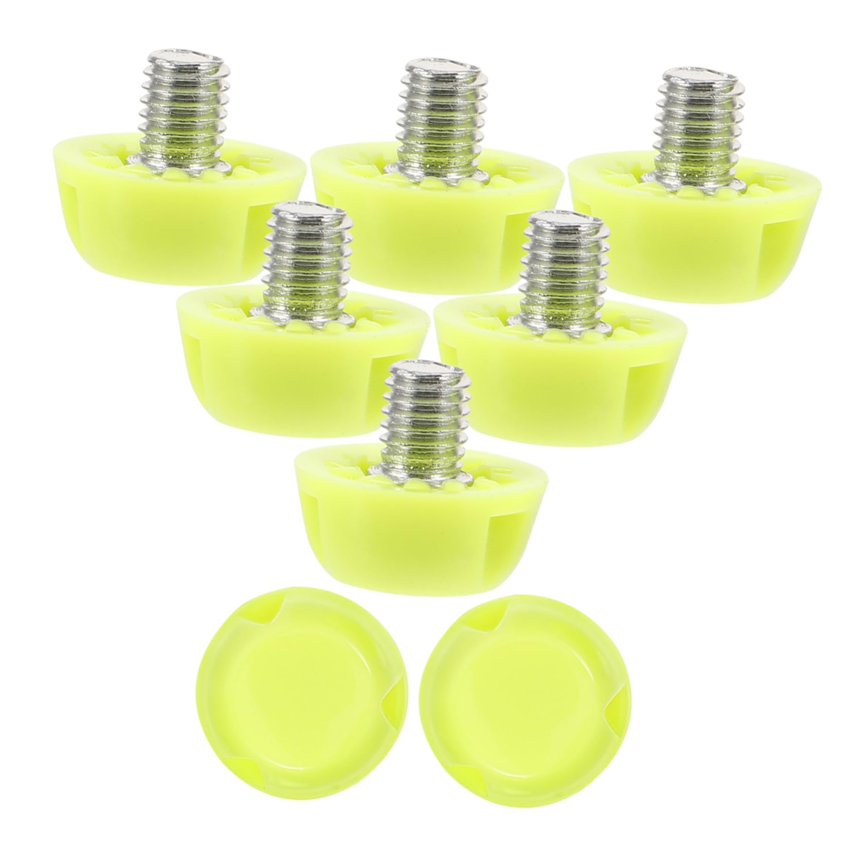 HANABASS 32pcs Replaceable Soccer Shoe Spikes Lightweight Sturdy Track Spikes for Sports Shoes Damage Design for Athletics Training Outdoor Activities Fluorescent