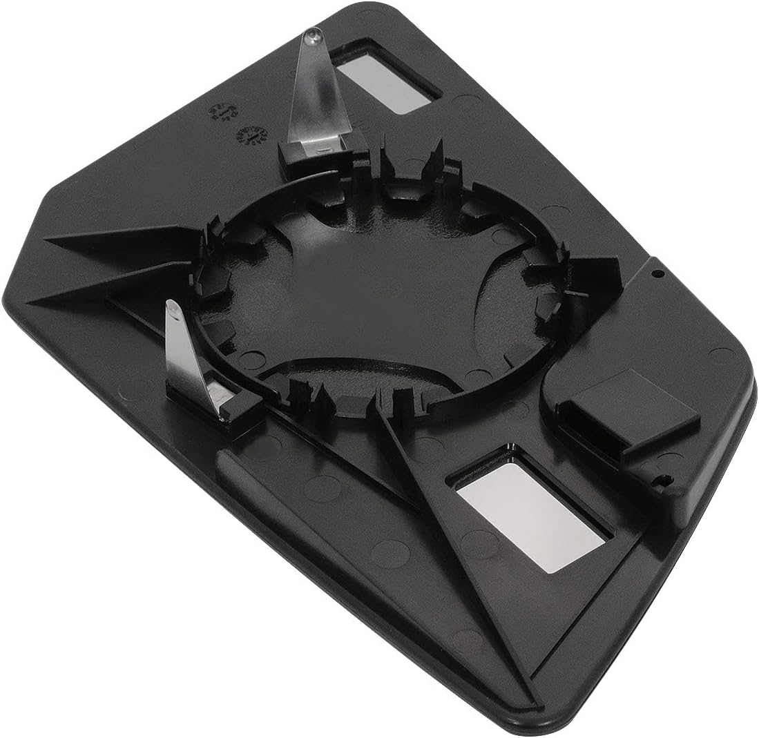 DNA Motoring OEM-MG-0519 Factory Style Left Side View Mirror+Round Spotter Glass Lens Plate Compatible with 09-17 Traverse / 09-16 Acadia / 17Acadia Limited