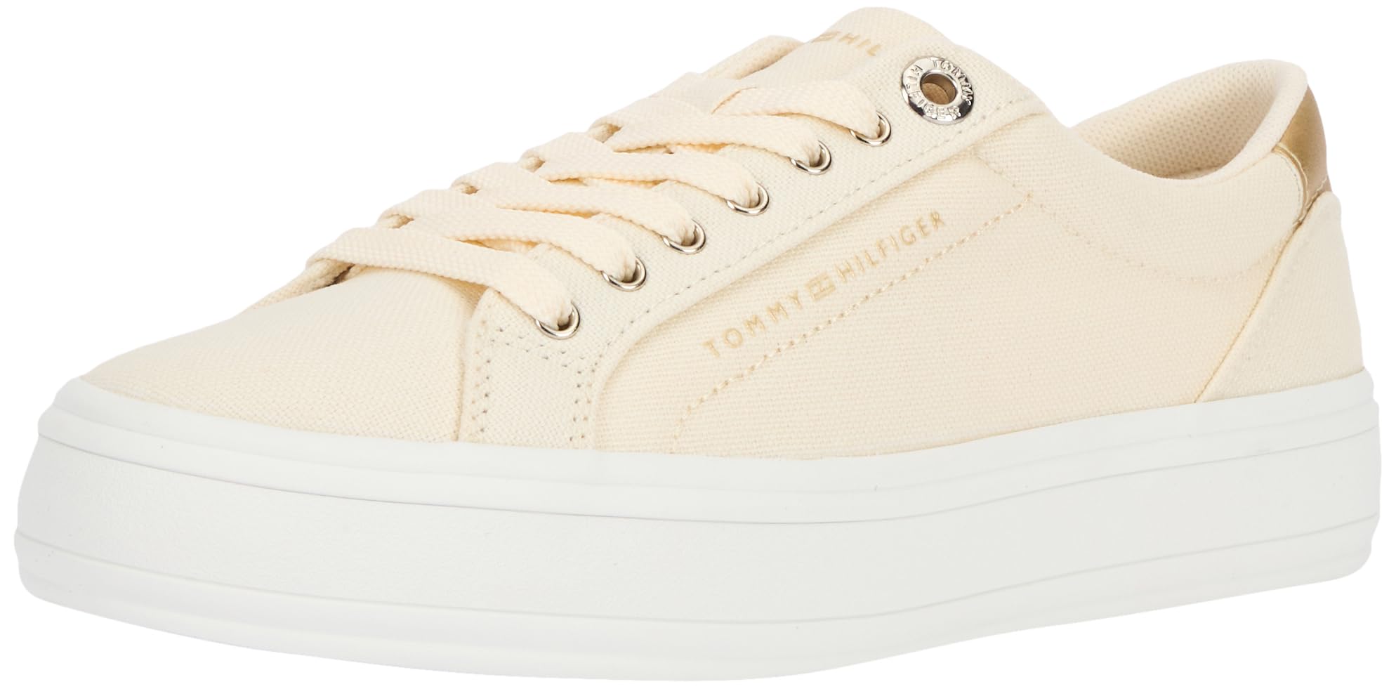 Tommy Hilfiger Sneaker con Suela Vulcanizada para Mujer Calzado, Azul (Breezy Blue), 40