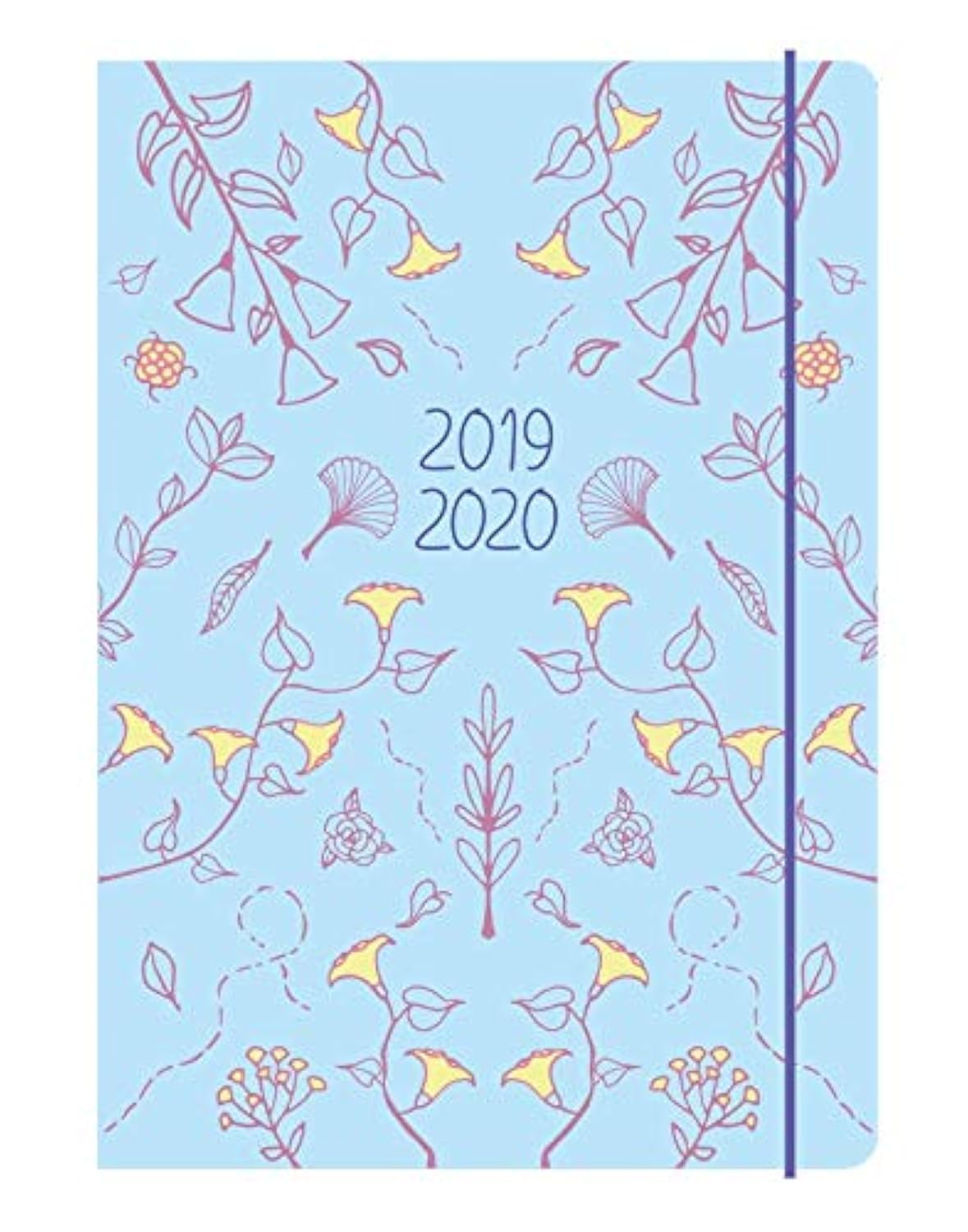 Collins Blossom A6 Week to View 2019-2020 Diary - Blue