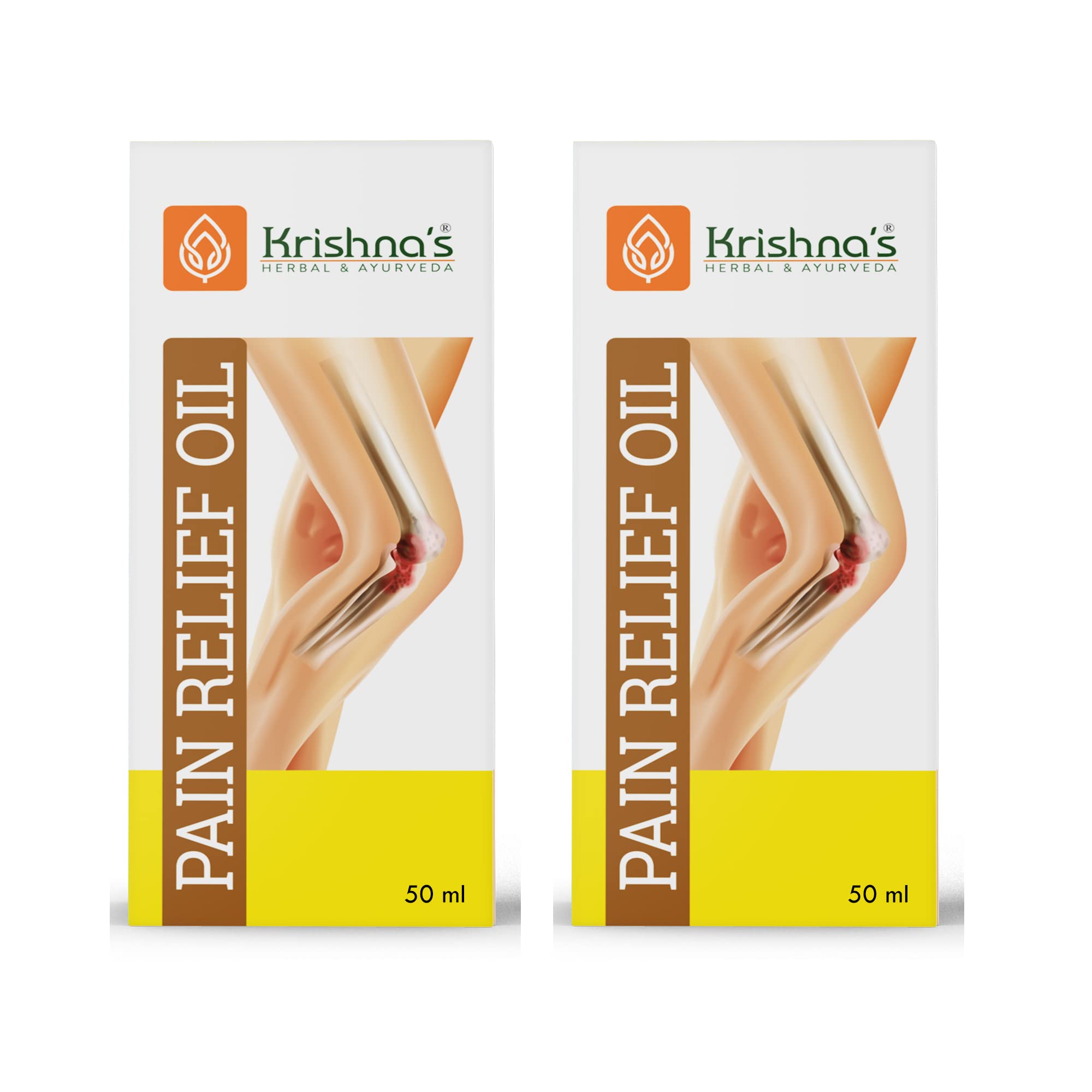 KRISHNAS HERBAL & AYURVEDA Pain Relief Oil-50 Ml|(Pack Of 2)|Special Ayurvedic Formula For Pain-Relieving From Muscle Cramps,Joint Pain,Tendinitis,And Bone Pain (B084NXW7DC) Amazon Price History, Amazon Price Tracker