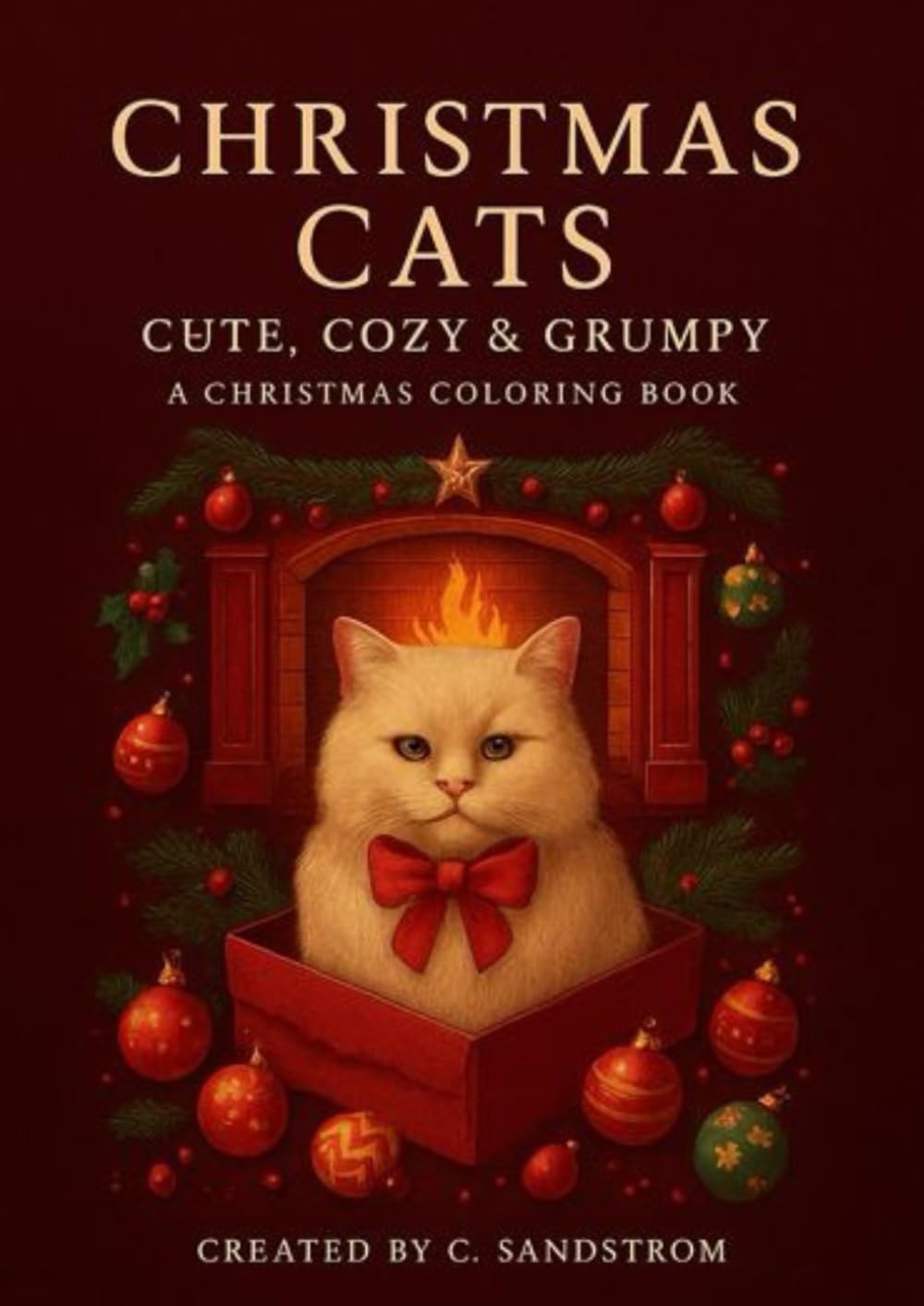 Christmas Cats: Cute, Cozy & Grumpy: A Christmas Coloring Book (EU) (Magical Learning Coloring Series)