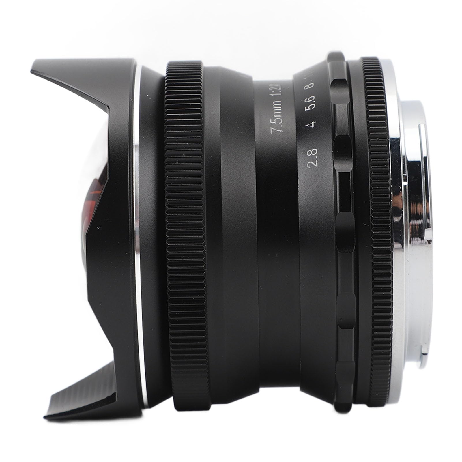 Obiettivo Fisheye da 7,5 Mm F2,8 Messa a Fuoco Manuale Grandangolare per Fotocamera Mirrorless con Attacco E, Vista a 180 Gradi Super Grandangolare, Compatibile con A7 A7II A7R